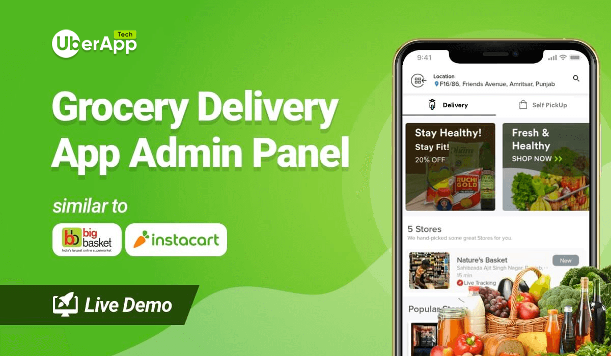 Grocery Delivery App Admin Panel